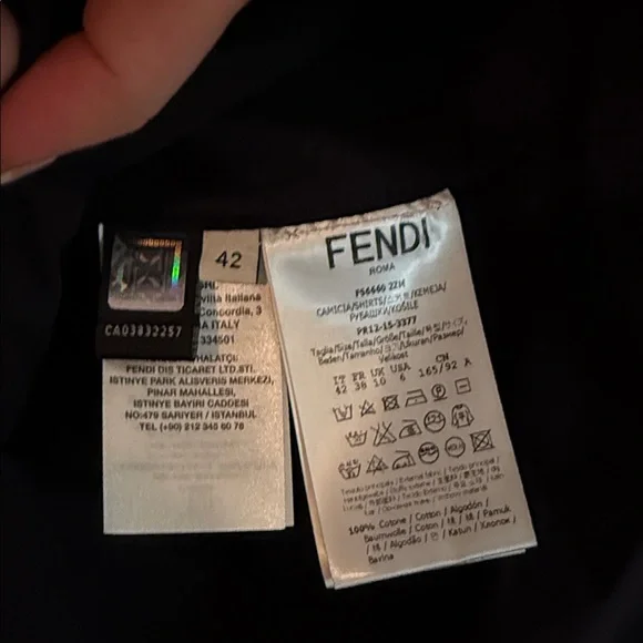 Fendi Black Smocked Top - Picture 7 of 9